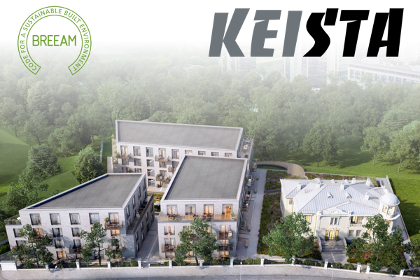 UAB „Keista“ statybos valdymo rezultatas – pirmasis gyvenamasis namas Baltijos šalyse pelnęs „BREEAM In-Use“ sertifikatą.